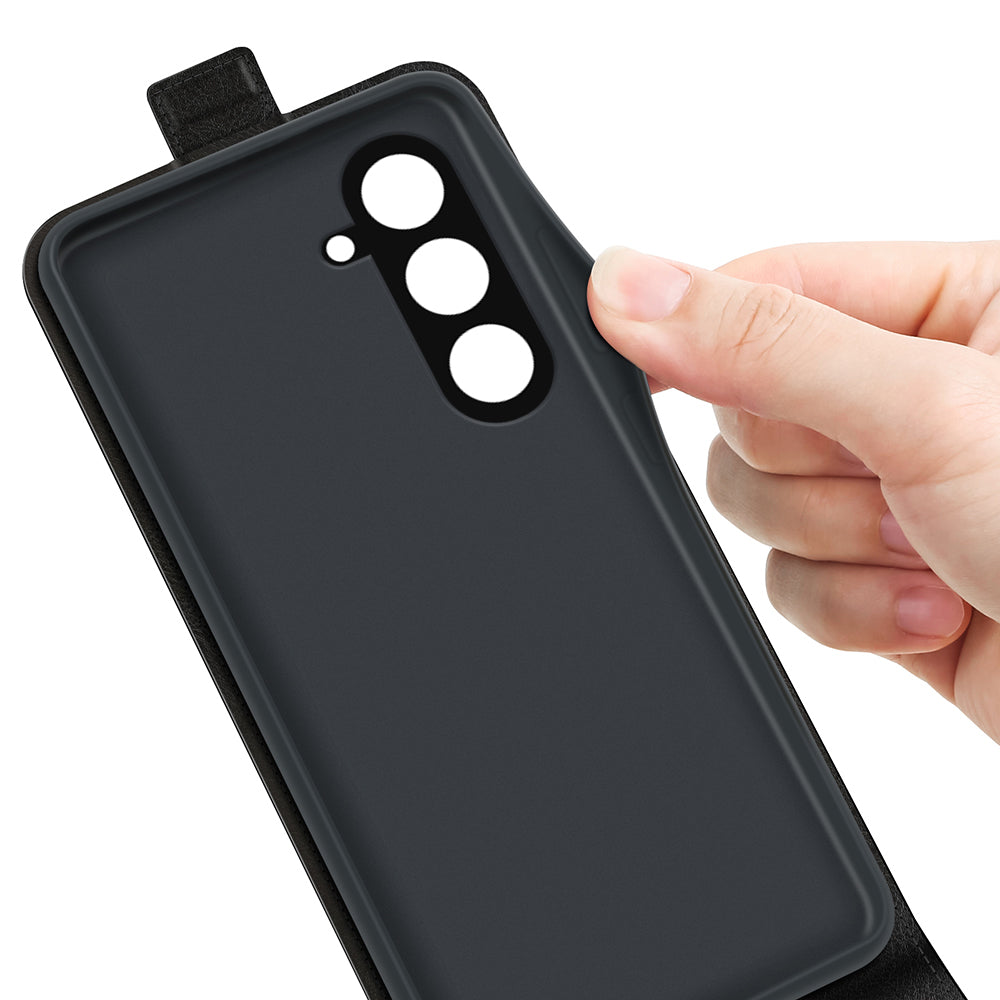 For Samsung Galaxy S23 FE Vertical Flip PU Leather Phone Case Card Holder Drop-proof Cover For Samsung Galaxy S23 FE Vertical Flip PU Leather Phone Case Card Holder Drop-proof Cover